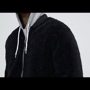 ASOS Borg Bomber Jacket